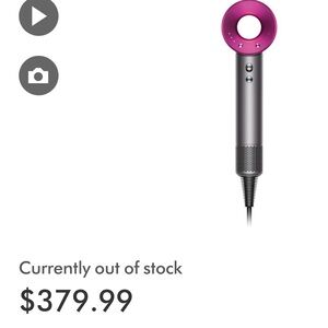Dyson Hair Dryer - Pink and Gray